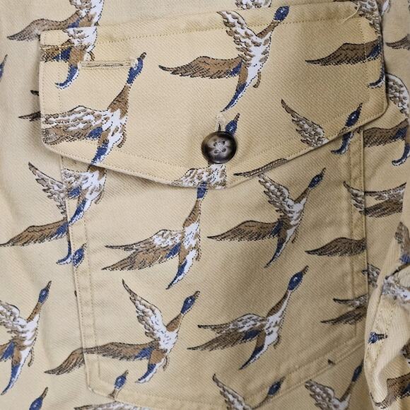 NOWELLS Pulitzer Men's Large Vintage All Over Duck Hunting Button Down Shirt - Picture 7 of 8